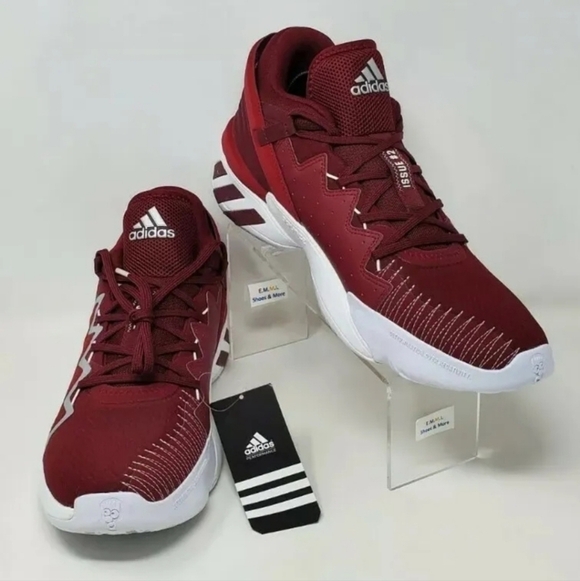 Adidas D.O.N. Issue 2 Men\'s Size 14 Basketball Shoes Marron White FY4180 New main image 5